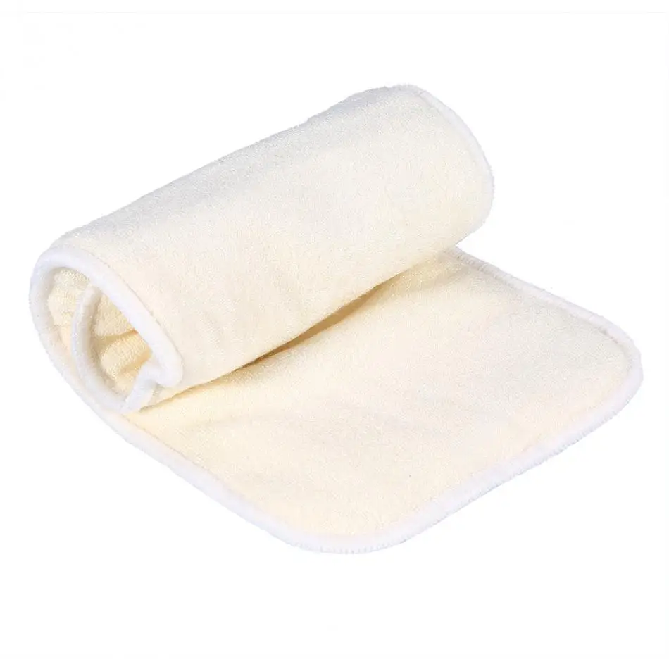 

Washable Diaper Insert 5Layers Bamboo Fiber Reusable Cloth Diaper Liner Pad Adult Incontinence Nappy Liner Insert Pad 35x14cm