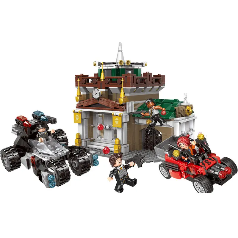

XINGBAO New City Police The Museum Robberl Building Blocks Bricks Model Kids Toys For Children Gifts Compatible Legoings Car