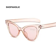 Transparent Cat Eye Sunglasses for Women Brand Designer Vintage Cateye Sun Glasses Female Oculos De Sol Feminino Sunglase