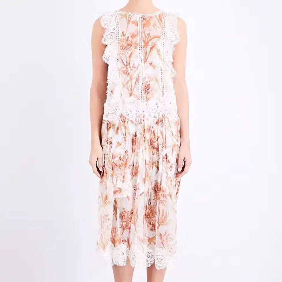 Buy WISHBOP NEW 2017 Silk Floral Print sleeveless