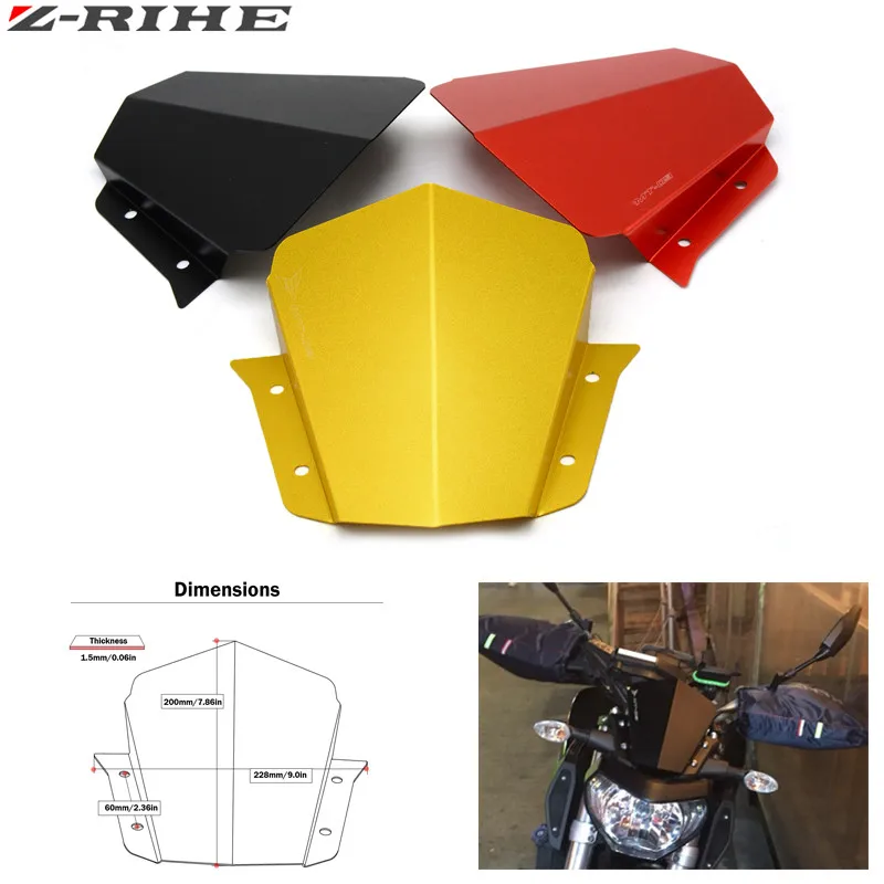 

For Yamaha MT-09 MT 09 MT09 Motorbike Windshield Windscreen Wind Deflectors For Yamaha MT09 MT-09 FZ-09 2014 2015 2016 Aluminum