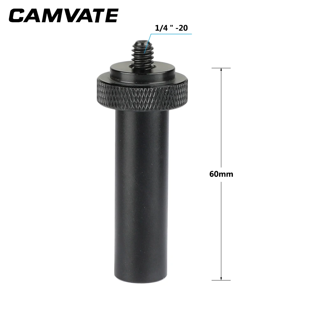 CAMVATE 15 мм микро стержень (2 дюйма) с одним конец 1/4 &quot 20 Мужской Резьбовой Адаптер