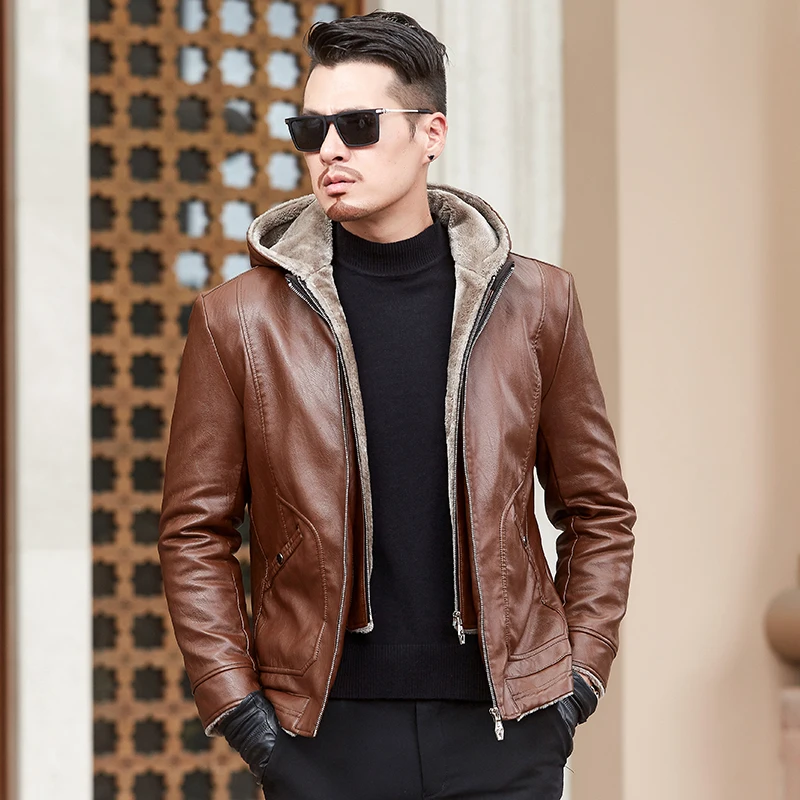 fur lined leather jacket