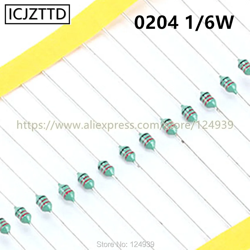 Индуктор 0204 1/8 Вт 0 125 индуктивность цветного кольца 2.7UH 2R7M 3.3UH 3R3K 3.9UH 3R9K 4.7UH 4R7K 5.6UH 5R6K