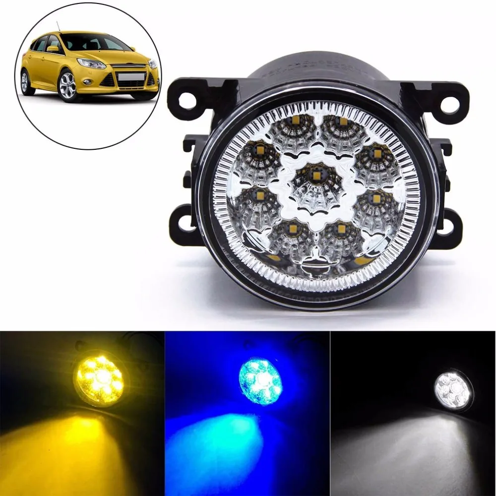 2 Pieces 6000K 1000LM Full LED Fog Lights High Power Driving Lamps with
