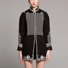 Европейская пружинная подставка воротник пуговицы куртка пальто модное женское Свободное пальто шикарное пальто