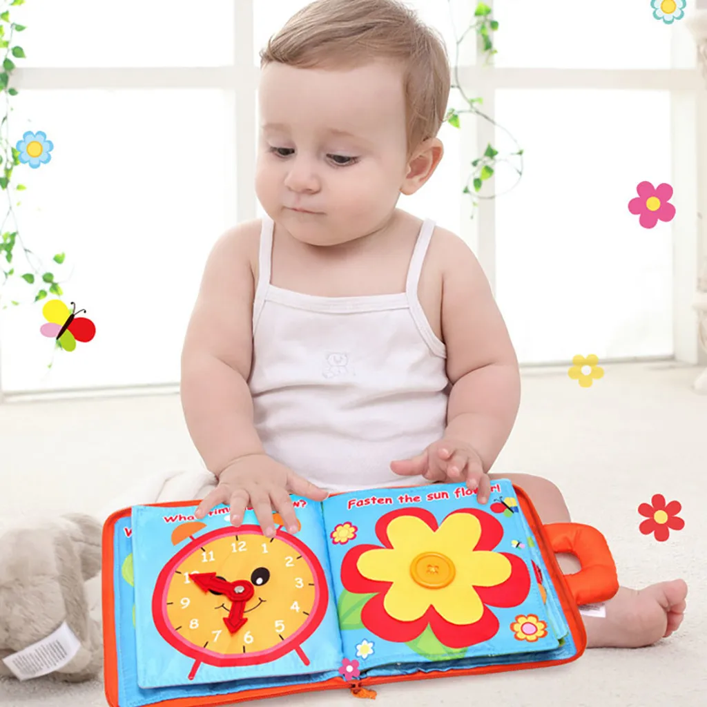 3D Sun Flower Puzzle Book тканевая мягкая головоломка Милая книга из ткани для детей игрушка