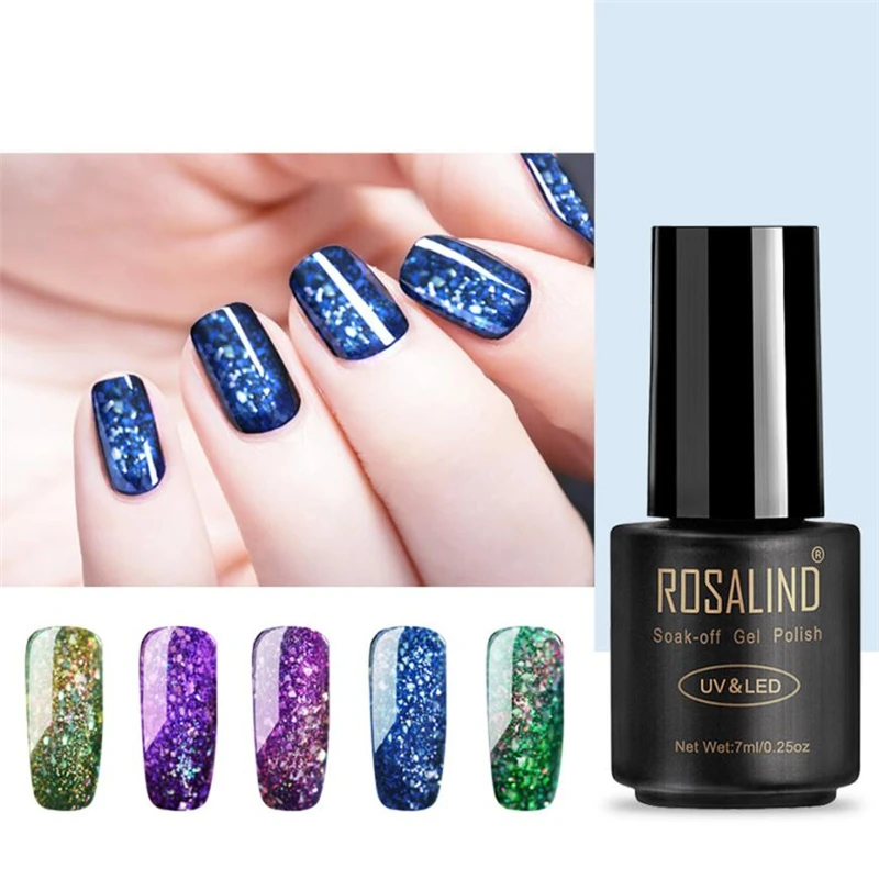 

ROSALIND 7ML Starry Sky Nail Polish Nail Art Gel Polish UV LED Gel Polish Gel UV Esmaltes para unha Permanentes