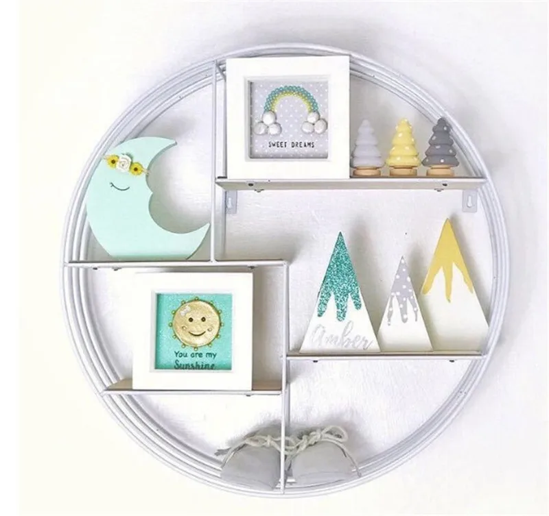 

Nordic Style Moon Cloud Wood Craft Decoration For Children Baby Bed Room Nursery Design
