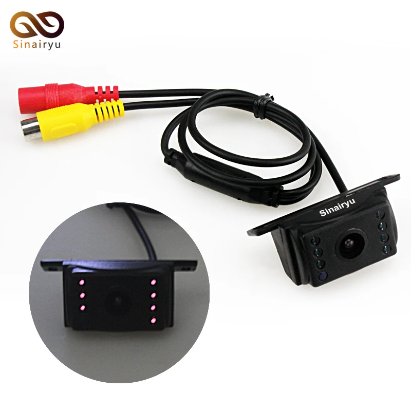 

Sinairyu Easy Installation Wide Viewing Angle 7 IR Night Waterproof Reversing Backup Reverse Vision Car Rear View Camera