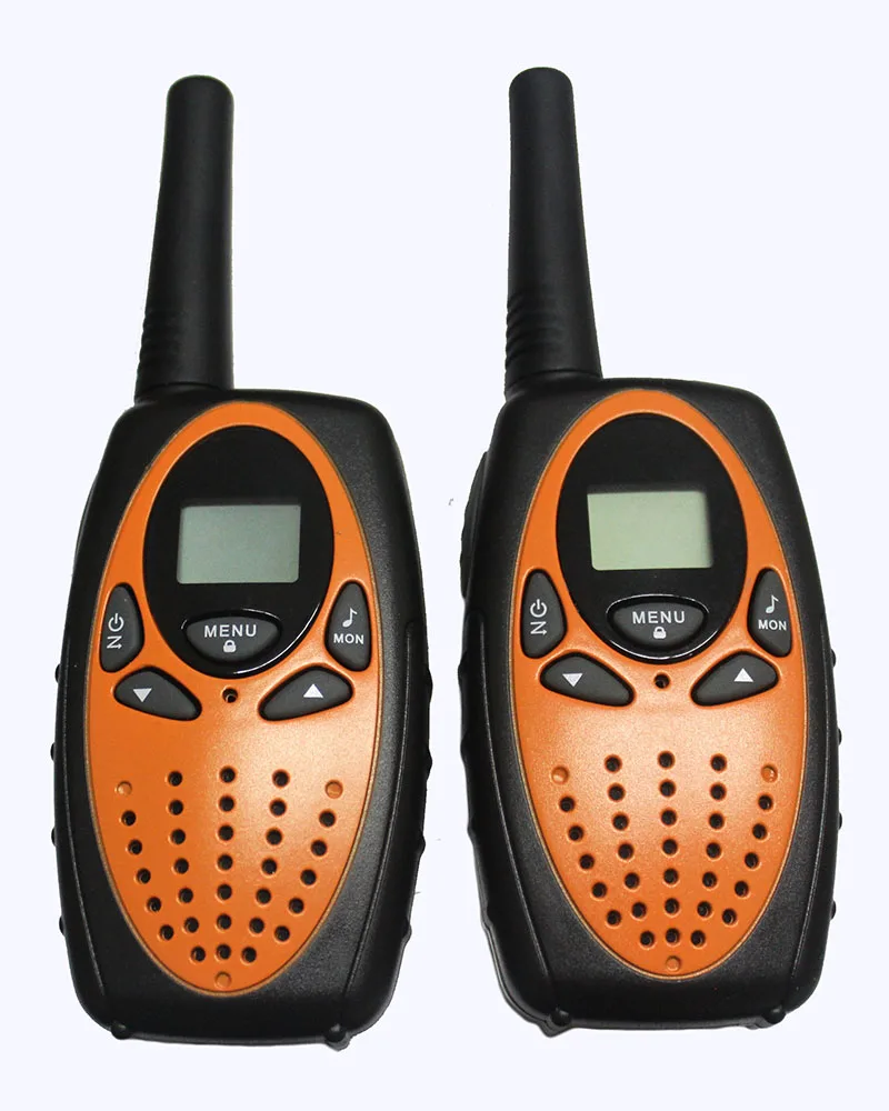 1w большой дальности беспроводной talkie walkie пмр/фрс 2 способ радио наушник walkie talkie+ зарядное устройство+ наушники( оранжевый - Цвет: A  T628PMR