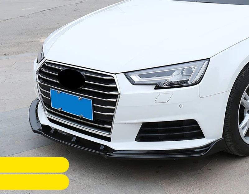 

Accessories ABS Car Front Grille Grill Bumper Down Strips Frame Cover Trim 3pcs For Audi A4 B9 2017 2018