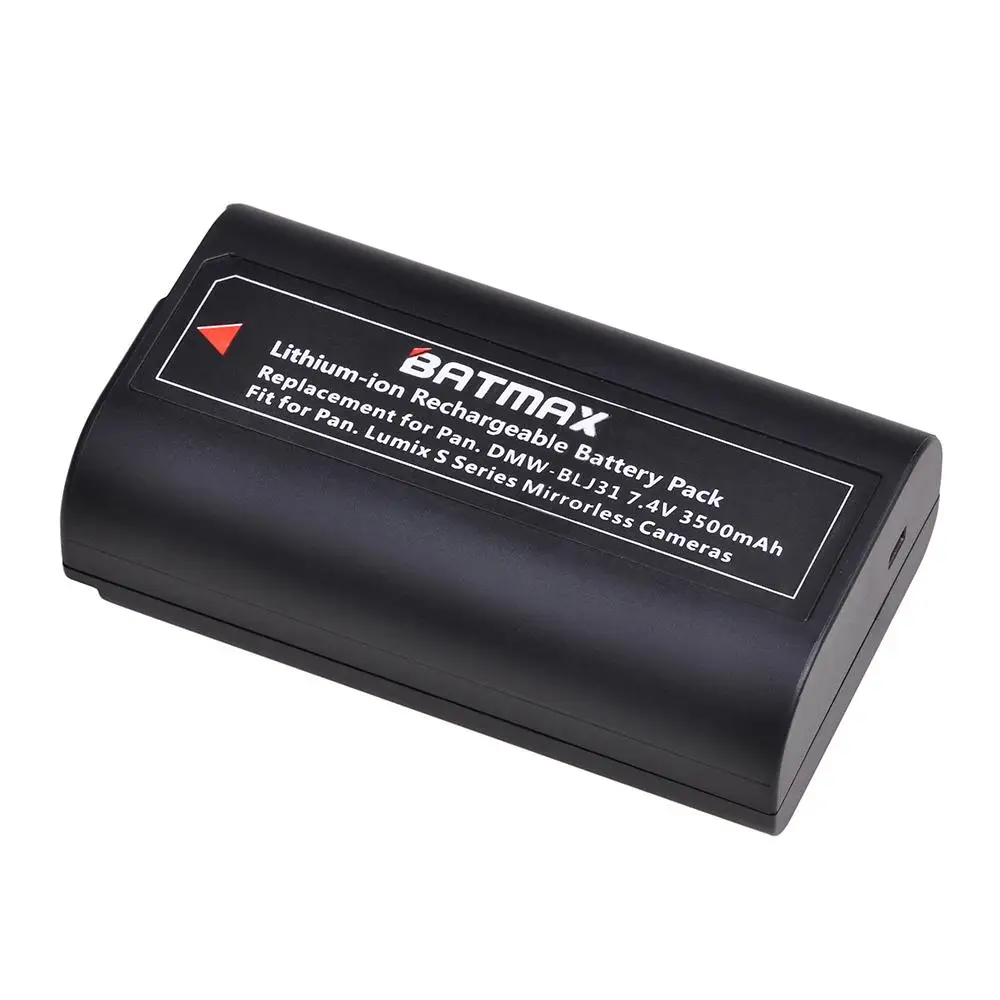 Batmax 2шт 3500mAh DMW-BLJ31 DMW BLJ31 BLJ31 литий-ионная камера Акку для Panasonic LUMIX S1, S1R, S1H беззеркальная камера s