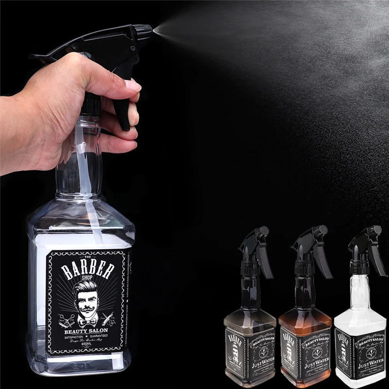 

650ML Applicator Bottle Hairdressing Spray Bottle Salon Barber Hair Tools Water Sprayer Brown Coffee White Applicator Bottle