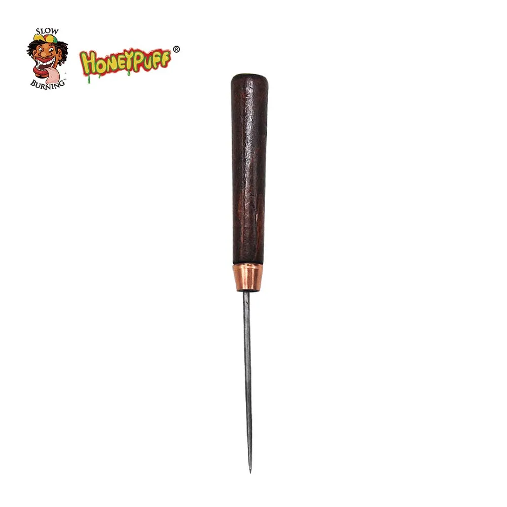 

HONEYPUFF Hookah Foil Poker Puncher With Wood Handle Piercing Tool Single Needle Foil Puncher Chicha Aluminum Foil Accessories