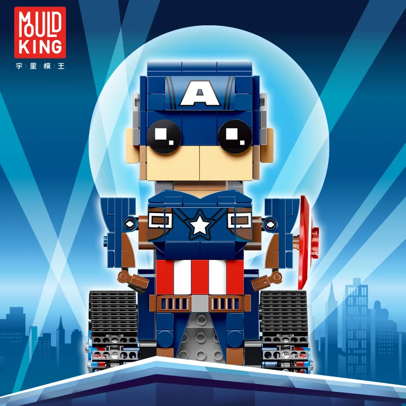 

Mould King Technics 13041 Rc building Blocks walking brick Toys Super Heroes Avenger Endgame Iron Man Captain Brickheadz