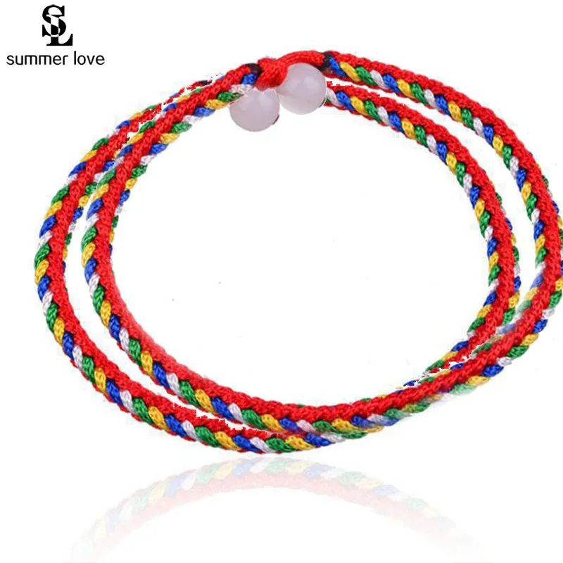 

2014 Wholesale 50pcs jewelry lots Colorful Friendship Cords Strands Lucky Bracelets B225