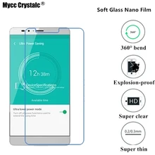 Super thin clear Soft Glass Nano Explosion-proof Screen Protector Film For infinix note 2 x600 Protective film(China)