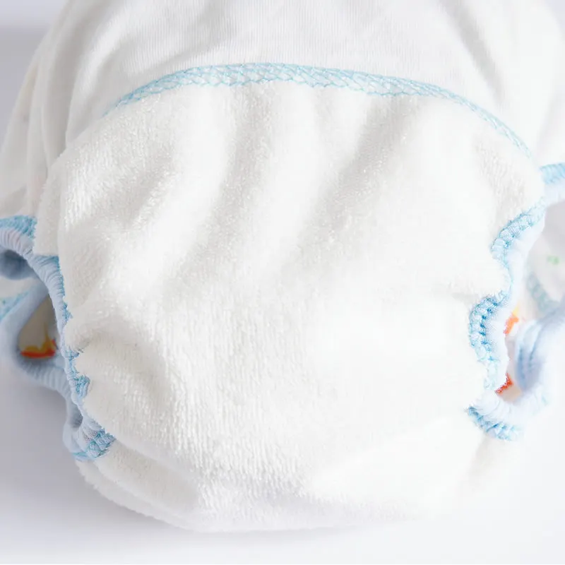 Calças de Treinamento do Bebê Dipers Mistura Fralda Reutilizável Fraldas Lavável Algodão Aprendizagem Calças 13-16kg 4 Pçs Cor 8 algodão aprendizagem calças 13-16kg
