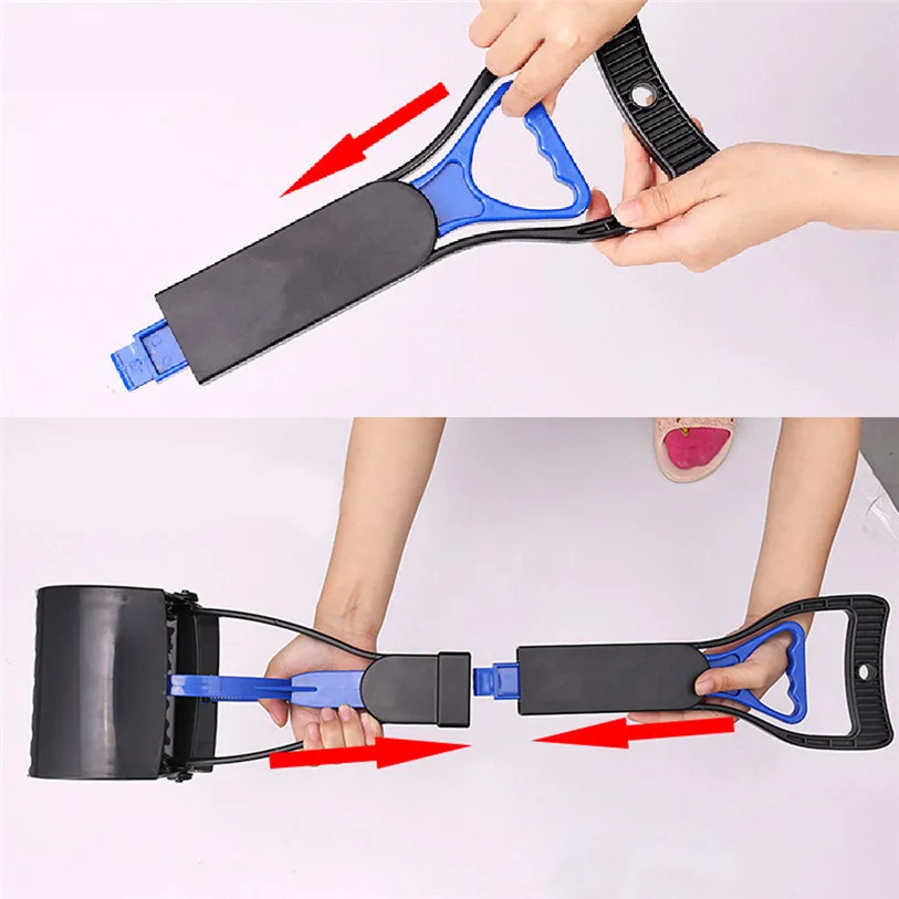 Pet Pooper Scooper Long Handle Jaw Poop Scoop Clean Pick Up Animal Waste Dog Puppy Cat Waste Picker Cleaning Tools #F#40DC14 (7)