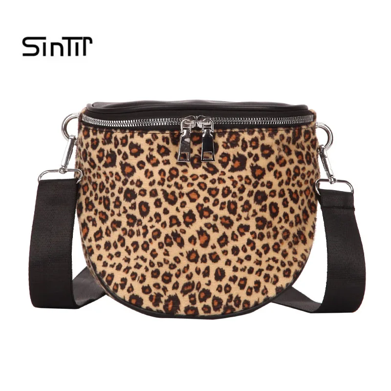 Леопардовый ведро Crossbody сумки для женщина кожаная сумка Для женщин Курьерские