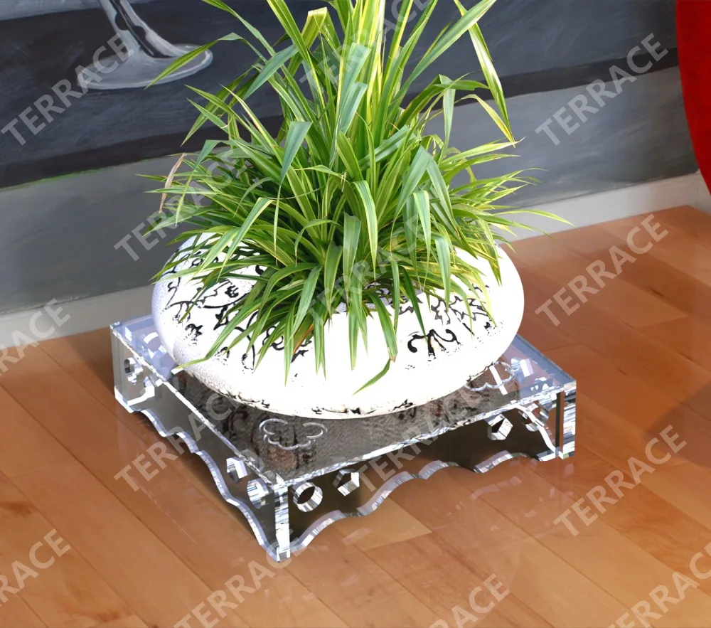 

Solid Lucite Acrylic flower Stand,Perspex plants Pot