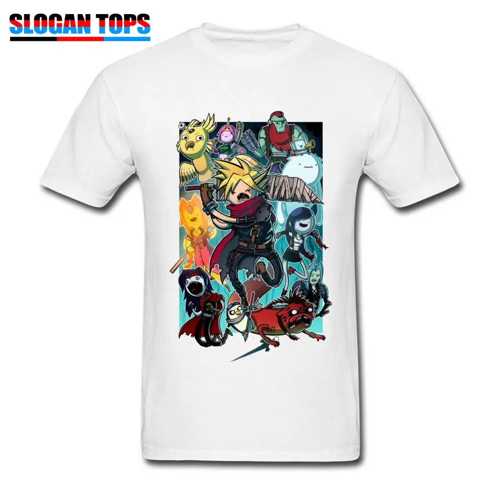  Men T-Shirt Fantasy-Time-VII Printed On Tops & Tees Cotton Round Neck Short Sleeve Gift Tees Fall Drop Shipping Fantasy-Time-VII white