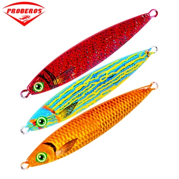 

New 6PC Hard Lead Fish 40G-80G Fishing Lure 6 Colors Fishing Baits 8.75cm-10.85cm Casting Lure Deep Sea Jig Fishing Tackle