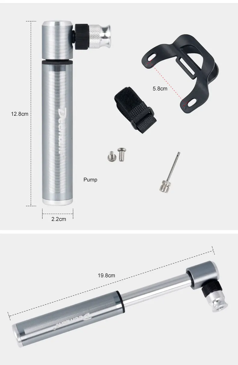 Deemount 80 г 160PSI велосипедный мини-насос для велоспорта MTB Портативный шариковый воздушный насос для шин из сплава Presta Schrader Клапан F/V A/V