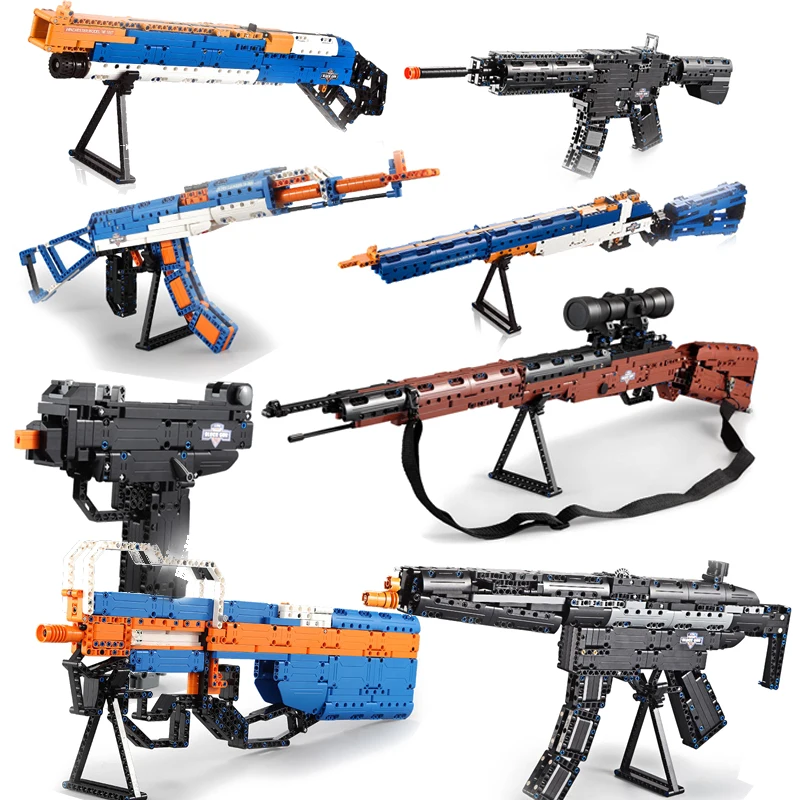 

98K AK47 Submachine Gun Military Army Model Building Blocks Bricks Compatible Legoings Educational Toys Gifts For Boys