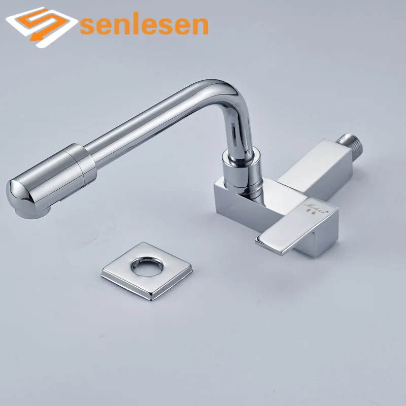 

2017 Chrome Finish Wall Mounted New type Kitchen Sink Faucet only for Cold Water Mixer Taps