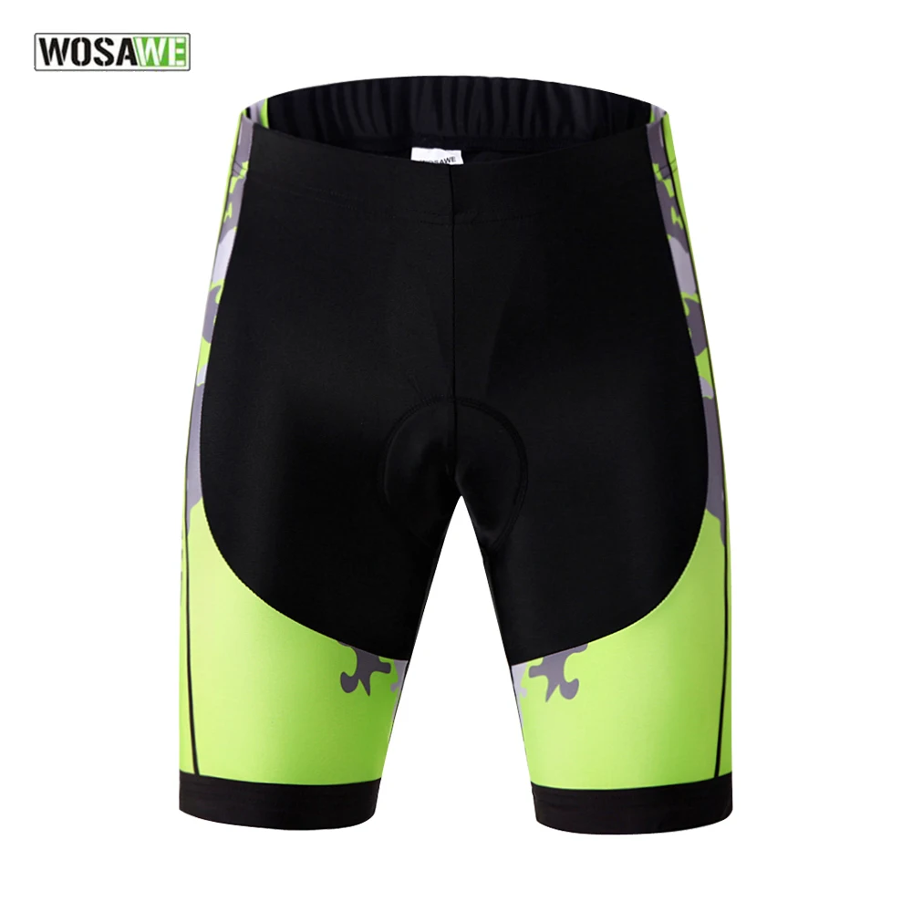 WOSAWE Summer Men Cycling Shorts 3D Padded Gel Mountain Biking Bicycle