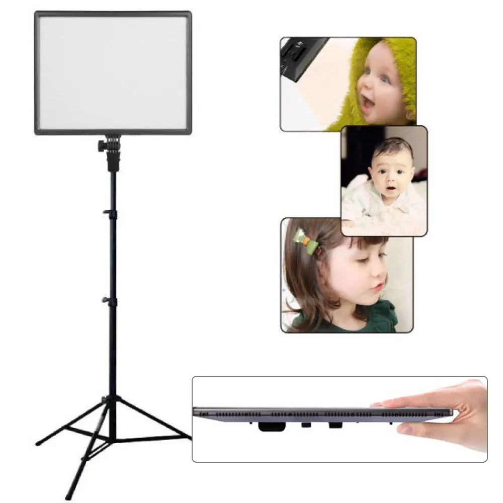 

Nanguang CN-Luxpad43 Slim 3200K-5600K 1412LM LED Video Photo Light Panel + 2m Light Stand Kit