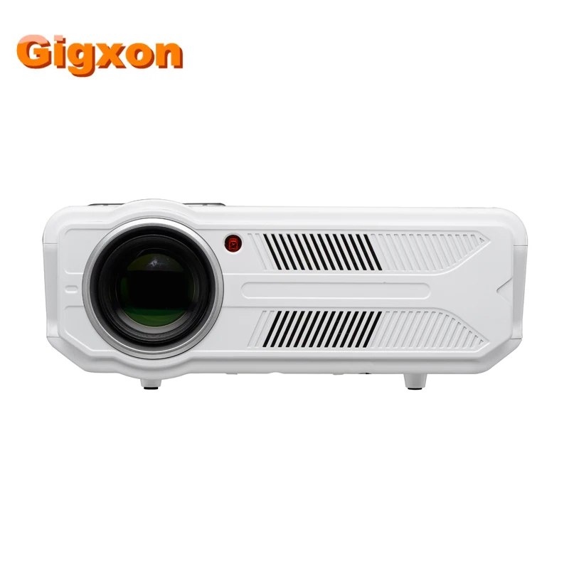 Gigxon G817 plus Android специальное издание 1080 P HD супер проектор 3200 люмен 1500: 1 USB/sd-карта/HDMI для Смартфон ноутбук - Цвет: White