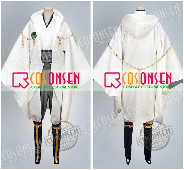 COSPLAYONSEN Touken Ranbu Tsurumaru Kuninaga Косплей Костюм Полный Набор Всех Размеров На Заказ