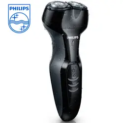 Philips Series 300 S301 электробритва Профессиональный тела моющиеся бритвы для Для мужчин Водонепроницаемый Перезаряжаемые Led Дисплей черный