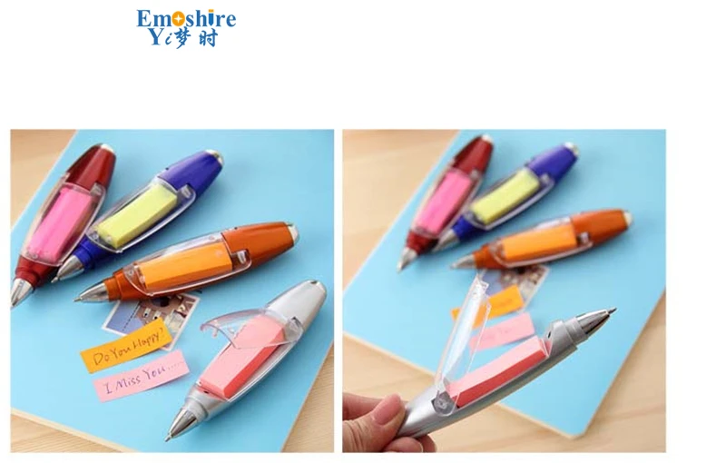 Emoshire Advertising pen custom LOGO custom ballpoint pen wholesale multi - functional lanyard notes paper pen can print two - dimensional code (7)