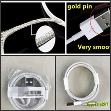 1000 шт./лот 1м/3Ft натуральная with144 ткань 1:1 usb-кабель для передачи данных(синхронизации) и зарядки Зарядное устройство кабель для передачи данных для iPhone 7/7 plus/6 s Plus/6/5S/5 iOS9.3.1 10