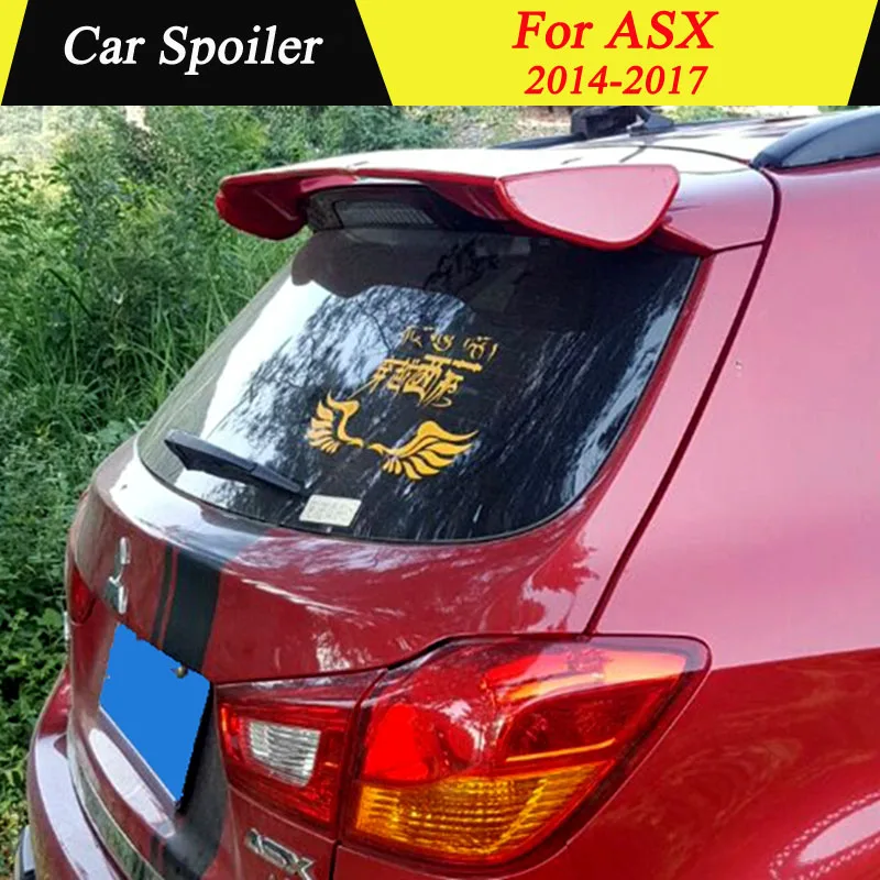 

For Mitsubishi ASX 2014 2015 2016 2017 Car Rear Trunk Spoiler High Quality ABS Material Primer Color Car Tail Wing Decoration