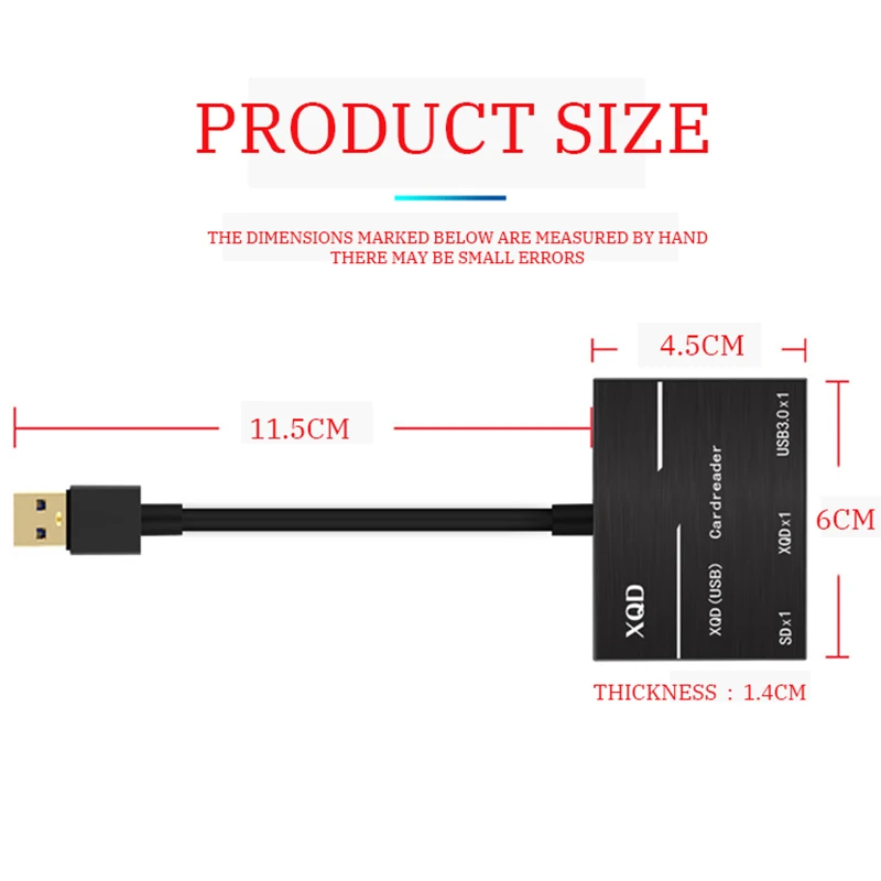 Usb-концентратор для XQD/SD высокоскоростной кардридер адаптер для sony G серии Lexar XQD карты USB 3,0 концентратор