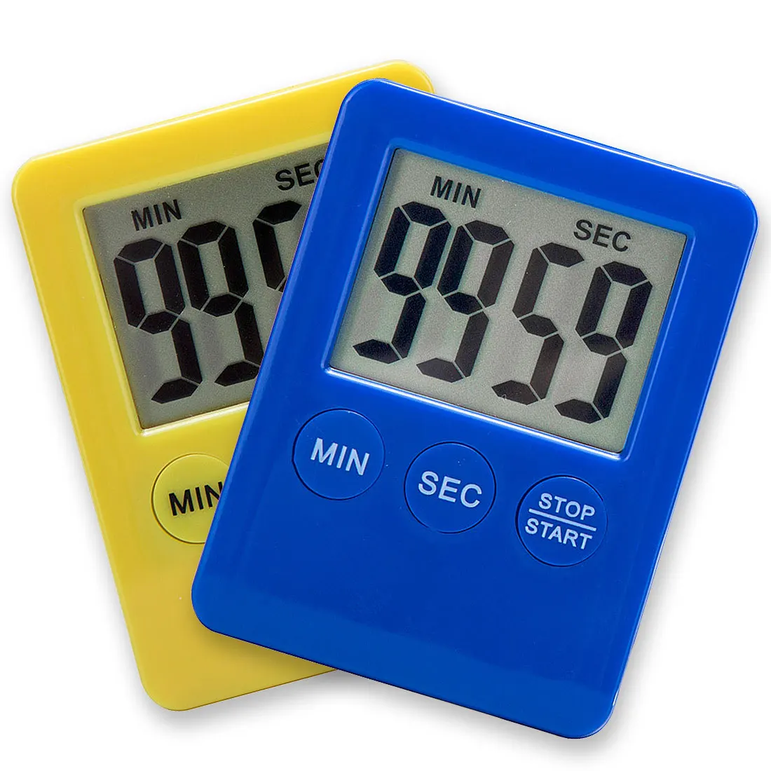 

Household 4 Colors Super Thin LCD Digital Screen Kitchen Timer Square Cooking Count Up Countdown Alarm Magnet Clock Temporizador