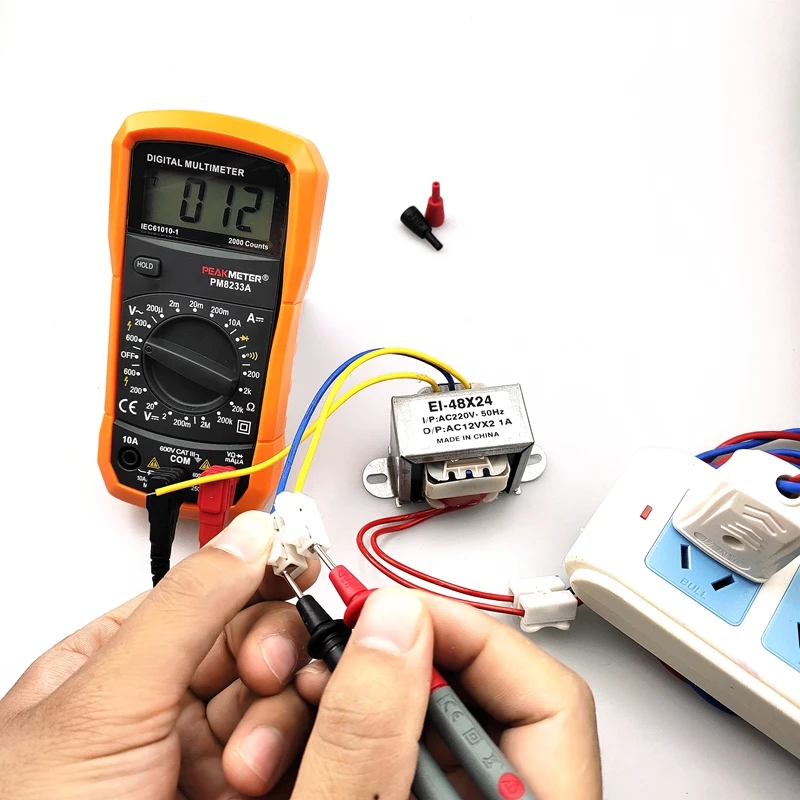 Transformateur 220V постоянного тока до двойной 12V 1A выход AC силовой трансформатор переменного тока EI48* 24 трансформатор 10W