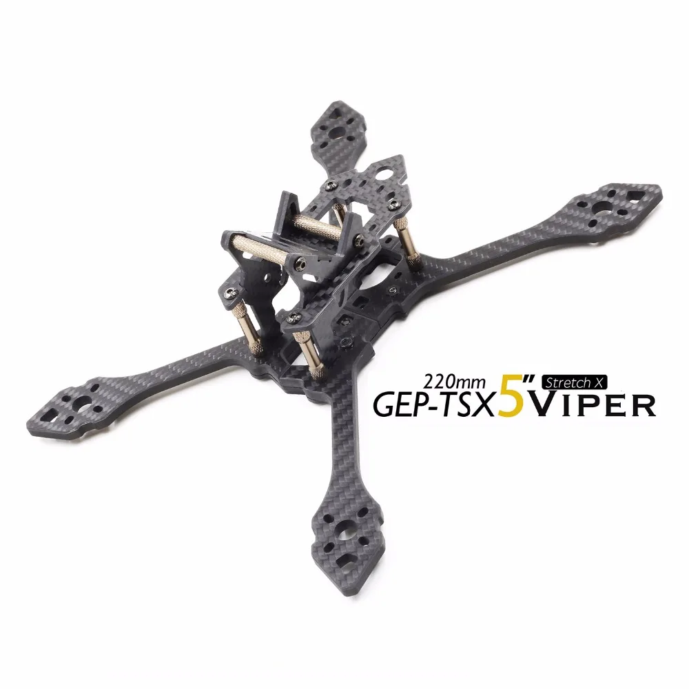 

Mini Drone Frame Kit GEPRC GEP-TSX VIPER Quadcopter Frame Kit 3K pure carbon fiber frame Set For FPV RC UAV Multicopter DIY FPV