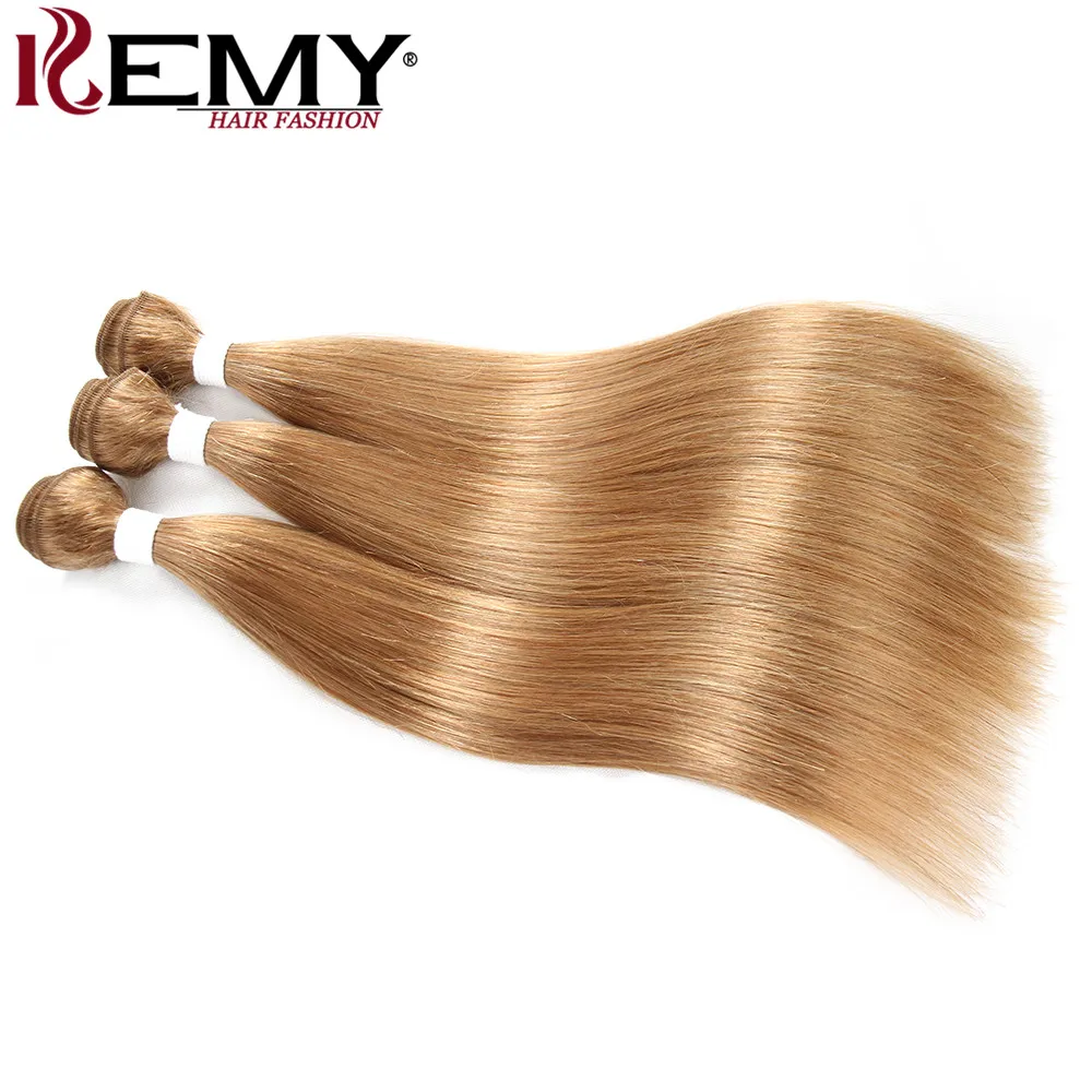 Черный коричневый Натуральные Рыжие волосы Weave Связки kemy hair 8-26 дюймов бразильские Прямые не Реми волосы расширение можно купить 2 или 3