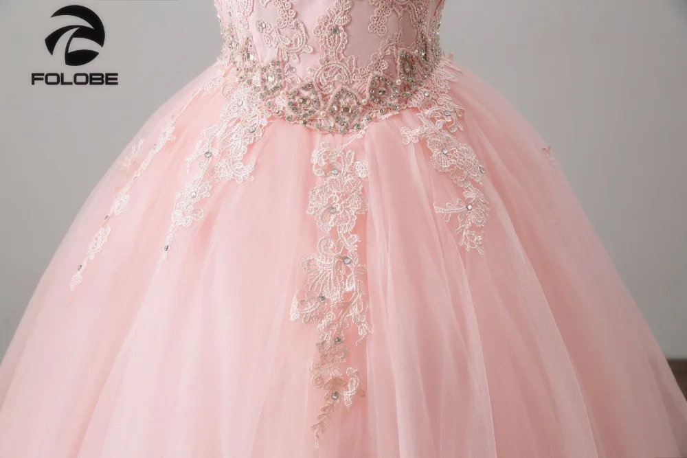 Vestidos de 15 anos с круглым декольте, расшитое кристаллами бисерная шнуровка Длинные пышные платья сладкий 16 платье nuevos vestidos de Quinceanera