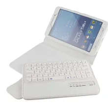 Русский съемный Беспроводной Bluetooth клавиатура подставка из искусственной кожи чехол для Samsung Galaxy Tab 4 7,0 T230 T231 T235 планшет