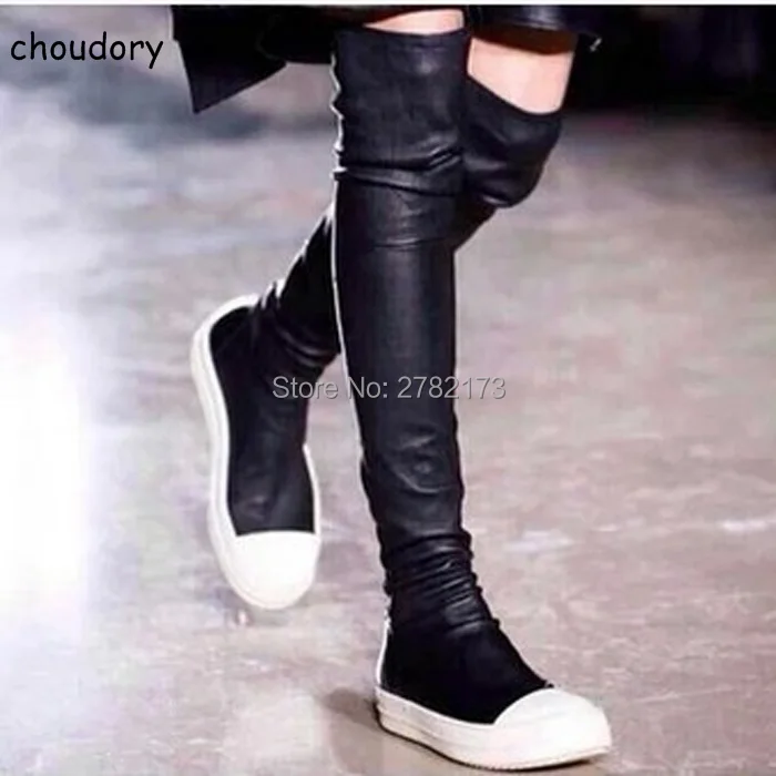 slim calf thigh high boots