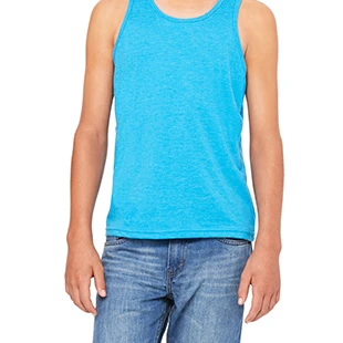 Bella 3480Y Youth Jersey Tank - Neon Blue YL (1)