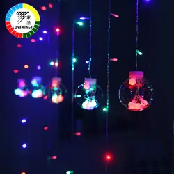 Coversage м 3 м Рождество дерево декоративные шторы гирлянды Xmas Фея свет шнура Guirlande lumineсветодио дный use LED Navidad открытый праздник