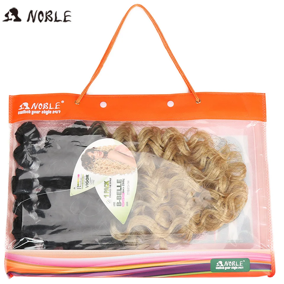 Pacotes Com Extensões de Cabelo Marrom feixes encaracolados